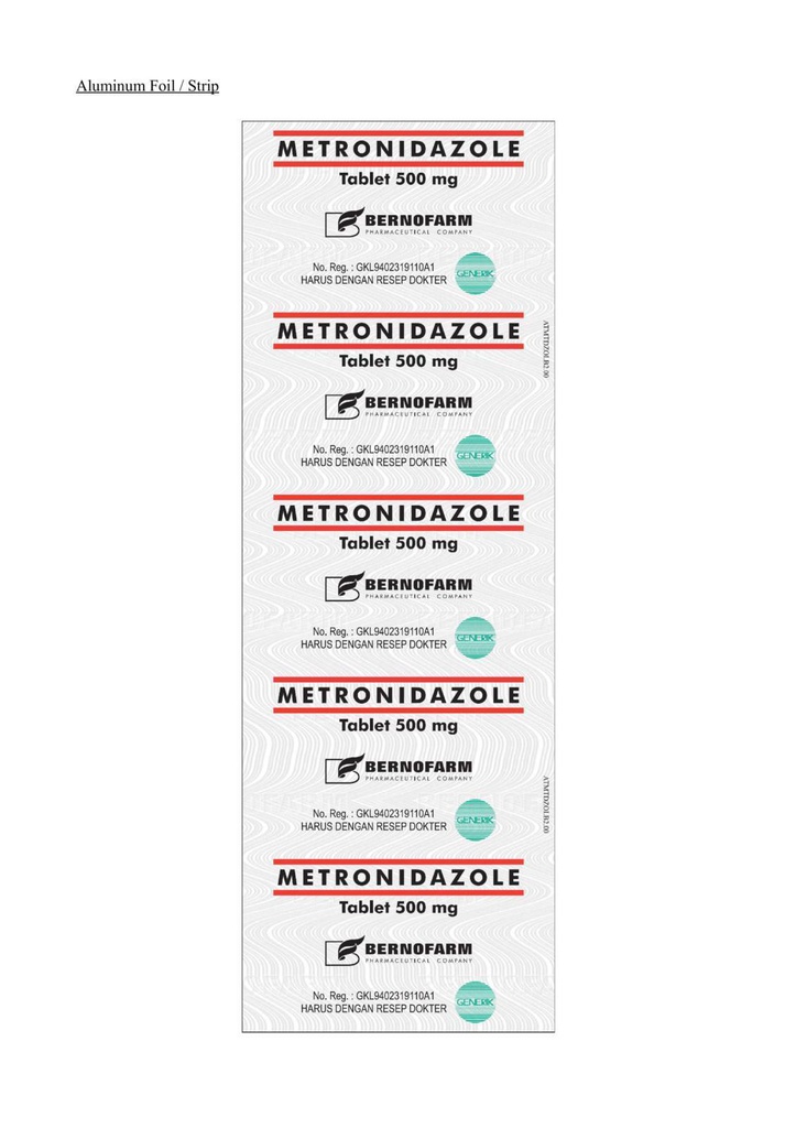 Метронидазол 500мг №100 шахмал Монгол фарм