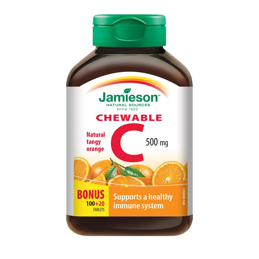 Jamieson Vit C 500mg chew-tangy orange №120 зажилдаг шахмал